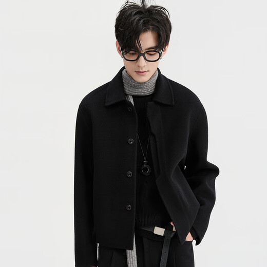 Piaget Zall autumn and winter double-sided woolen jacket coat design short woolen coat for men