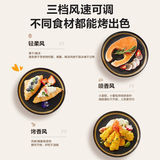 苏泊尔（SUPOR）免翻面空气炸锅上下可视家用全自动炸烤一体机6L大容量金属内腔电炸锅新款KD60D876