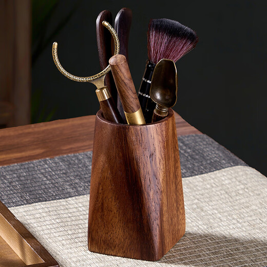 Yupinjia Solid Wood Tea Ceremony Six Gentlemen Set Tea Set Accessories High-end Tea Table Kung Fu Tea Tea Brewing Tools and Supplies Complete Ornaments Solid Wood Tea Ceremony Six Gentlemen Set