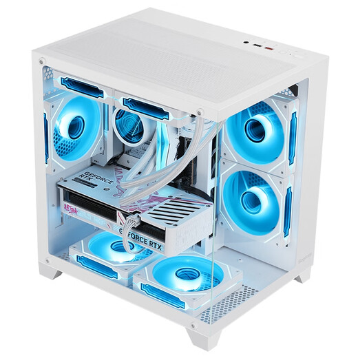 Colorful Core i5 14600KF/245KF/5060/5060Ti/5070 E-Sports Host Pure White Game Live Computer Design Rendering Productivity 3A FPS High Frame Equipped with Five i5 14600KF+5060Ti D5 Single Host