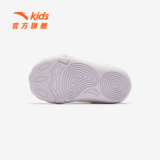 ANTA children's cotton shoes for girls, infants and toddlers, toddler shoes 2025 cute bunny plus velvet warm casual casual cotton shoes, Mushan Purple/Ivory White-2 23, foot length is about 14cm