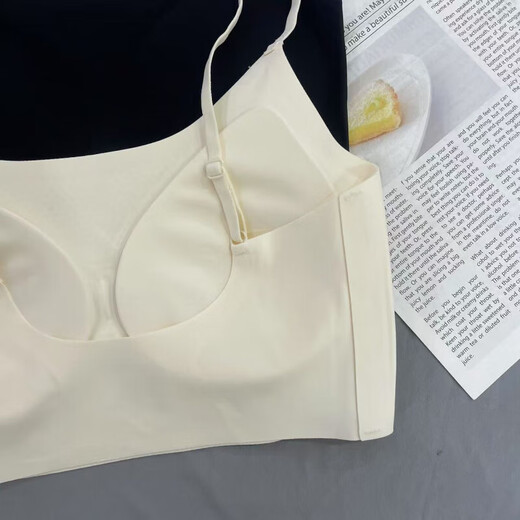 7A liquid foundation invisible back beauty 5001 seamless spaghetti strap beauty back tube top underwear women's fixed cup bra invisible skin + invisible skin two pieces for more discount L 110-140Jin Jin equals 0.5 kg