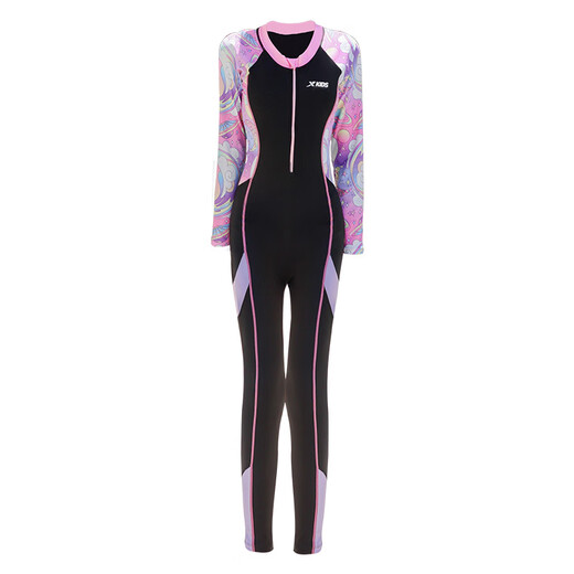 
Xtep children's conservative swimsuit 2025 new one-piece mid-size children's diving suit for girls swimming pool training in 2025. Black color 175 [Suggest weight 120-140 Jin [Jin equals 0.5 kg]]