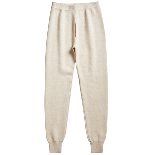 KING DEER Pure Cashmere Pants Men's Thickened Autumn and Winter Warm Pants Slim Leggings High Waist Loose Knitted Wool Pants Women's Style - Men's Dark Gray XL (Pure Cashmere)