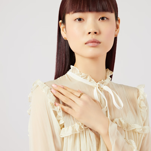 GUCCI Gucci Icon Series 18K Rose Gold Slim Ring Rose 18K Gold 20