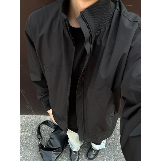 Luard American cleanfit flight jacket cotton jacket men's autumn and winter high street all-match baseball uniform functional high-end jacket brown-jacket version XL