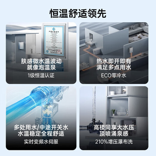 Wanhe Ansuiwash MINI V9M series small volume casual installation first-class constant temperature first-class energy-saving first-class silent household natural gas water heater gas approximate A3 paper size 16L MINI small volume zero cold water version