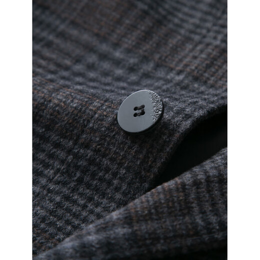 MONTAGUT French Montagut double-sided cashmere woolen jacket men's young and middle-aged winter wool jacket short casual jacket Gray S 165/84A