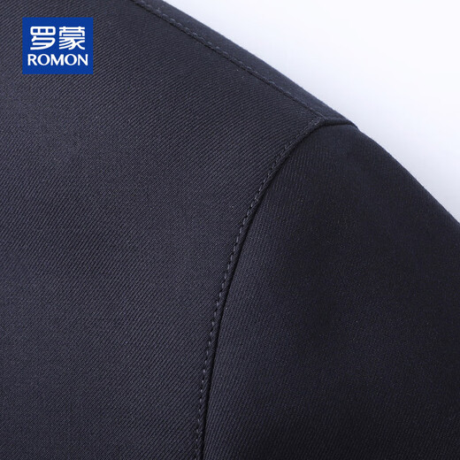 ROMON light luxury wool mulberry silk executive jacket men's autumn and winter wool coat young and middle-aged casual woolen coat men's thick