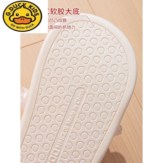 G.duck Children's Cotton Slippers Girls Cute Cartoon Autumn and Winter Large Children Little Girls Baby Indoor Non-Slip Home Slippers Blue - Little Bear 38 Codes - 39 Codes Suitable for 37-h