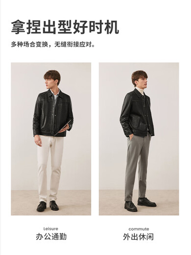 Navigare Italian dinghy black workwear leather jacket for men autumn casual leather jacket dark night black S