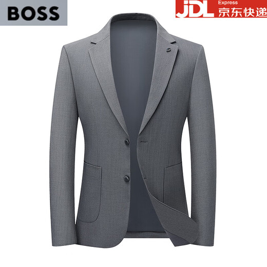 BOSS spring and summer lightweight men's suit tops high-end business casual suit jackets men's single suit no ironing No. 1611 XL 180 suitable for 135-150 Jin Jin equals 0.5 kg