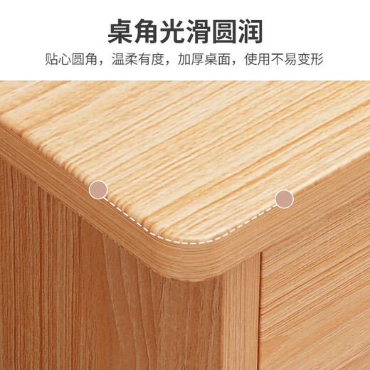 Xinyouliangjia computer desk desk with drawer small table study desk makeup table A093 80 pastoral oak color