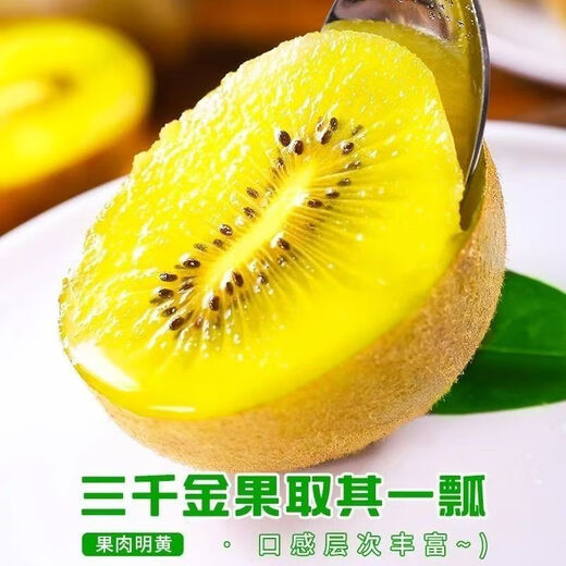 Jia Lumi Yellow Heart Kiwi Fruit Henan Xixia Kiwi Fruit Fresh Seasonal Fruit Fresh Fruit Gift Box 12 Pieces (Single Fruit 50-70g)