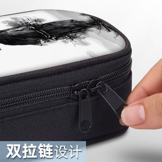 The shopkeeper Jianlai ancient style pencil case elementary school student Chinese style pencil case junior high school student pencil case boy boy canvas pen bag ZQ13789