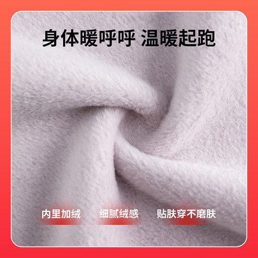 NIKE Girls' Hooded Fleece Sweatshirt + Pants 2-piece Set 2025 Winter Flower Print Children's Warm Suit