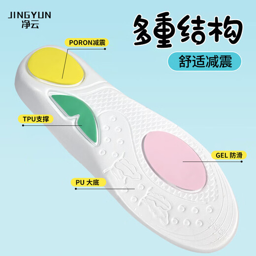 Children's insoles with ultra-soft soles are sweat-absorbent, anti-odor, breathable and can be cut to fit babies and children with flat arches and high arch support. 2 pairs of foot protection shock-absorbing/sweat-absorbent and breathable 33-34 can be cut.
