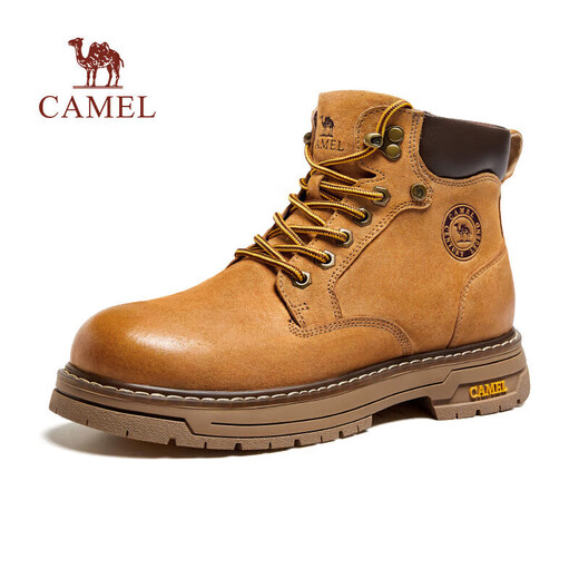 Camel (Camel) Wang Junkai Botas Martin, al aire libre, botas de trabajo amarillas grandes, pareja G15W136025 Amarillo del desierto 42