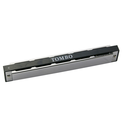 Tombo (Tombo) Japonais Cherry Pure Tone Pure Harmonica for Beginners 'Introduction to Advanced Teaching Advanced Performance Polonica Performance 6624p à 24 trous - Sac de carte Tombo