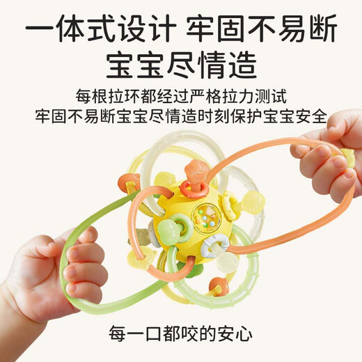 Paul's soothing teether oral 3-6 month baby Manhattan hand ball baby can chew teether rattle toy
