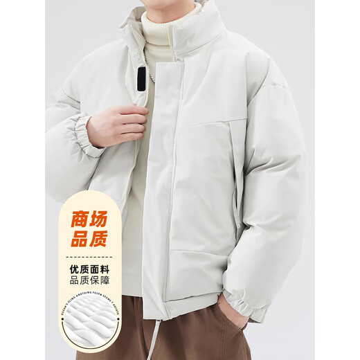 Western Camel (VANCAMEL) cotton-padded clothing for men in autumn and winter, windproof and warm bread clothing, trendy cotton-padded clothing for men, coffee 2XL