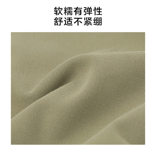 布先生MrBu布先生立领半拉炼磨毛长袖T恤2025秋新款纯色上衣男BT16861 麦秸绿 S __165