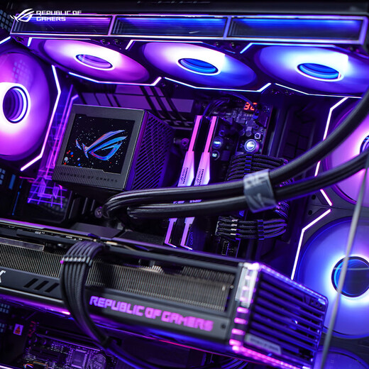 ASUS RTX5080 host RTX5070Ti/5090D host i9 14900KF U7 265K rog family bucket black myth game host desktop assembly machine computer complete machine i5 14600KF + ASUS RTX5060 Ti丨2