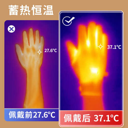 Warrior touch screen cycling gloves for women, winter waterproof and cold protection for men, winter windproof and warm cycling gloves, plus velvet for cold protection, electric vehicles