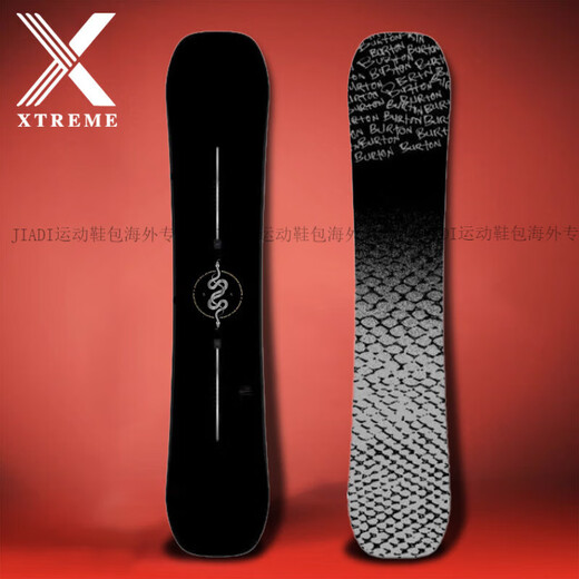 BURTON Snowboard 25 New Snowboard Men's and Women's All-Around Freestyle Series All-Around Board Official Authentic Mirror Black Snake (Limited Edition) 135cm