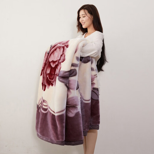 Shijanu New Product Blanket Class A Super Soft Student Baby Double Layer Single Blossom 180x220cm_6Jin Jin equals 0.5kg