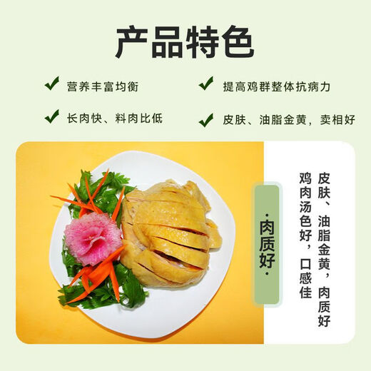 Jin Haoyuan feed 5% broiler chicken premix self-prepared nutritious feed broiler wood chicken fattening special chicken feed rich in lutein broiler chicken premix 50Jin Jin is equal to 0.5 kg