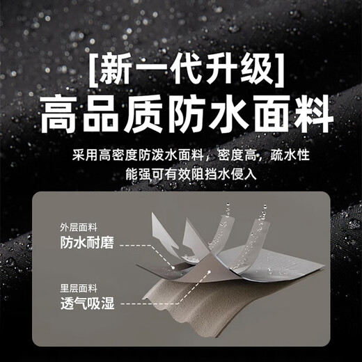 JEEP SPIRIT Jacket Men's Outdoor Three-in-One Windproof and Waterproof Jacket Men's Warm and Cold Mountaineering Jacket Black L