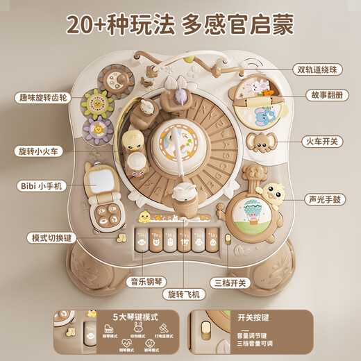 Aozhijia baby toys 1-3 years old game table children's building blocks study table busy board newborn meeting gift one year old gift