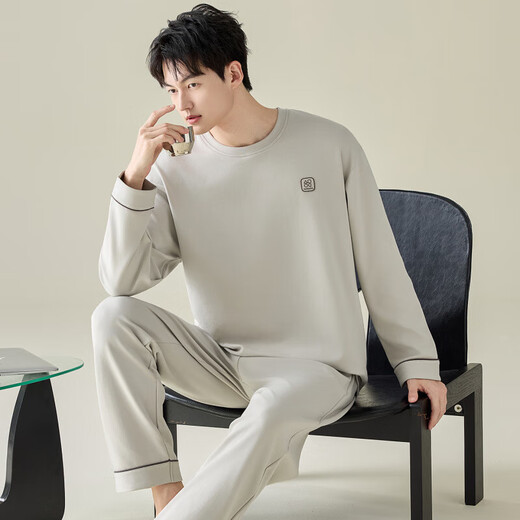 La primavera y otoño de algodón de algodón de Hailan Home Home de Hailan Home, nuevo modelo de cuatro estaciones de mangas de manga larga con mayor tamaño para ropa al aire libre YDY-11932 XL