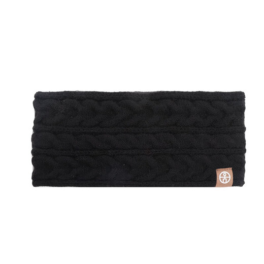 Autumn and winter widened warm ear protection headband for women outdoor sports cycling headband for men thickened knitted cable headband for women red