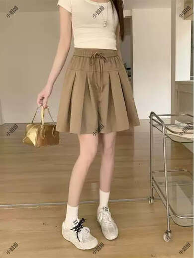 大码复古薄款休闲裤女2025新款夏季高腰阔腿裤胖MM显瘦五分短裤子 黑色 M M建议90100斤