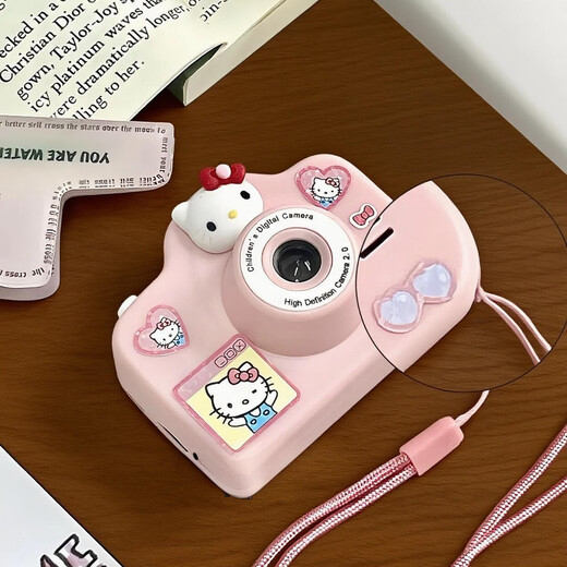 Fuyu CCD-Digitalkamera Einsteiger-High-Definition-Pixel-Studentenparty Kindervideoführer Handy Dual-Kamera Selfie Retro billiges Spielzeug Sanrio Kuromi Vlog Polaroid Lila Kuromi-HD-Dual-Kamera – kann zum Handy-Geschenkbox-Paket sechs 256G geführt werden, kann 60.000 Fotos aufnehmen – kann auf Handy übertragen werden