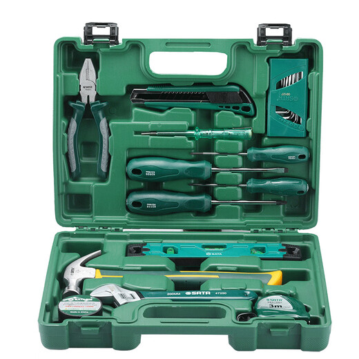 Shida household tool set, home maintenance tool box, combined multi-functional plumber and electrician hardware tool collection DY06501_property maintenance set 21 pieces