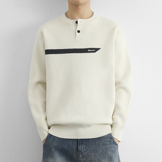 Fellows high-end contrasting color splicing lapel sweater for men 2025 autumn and winter half-zip pullover sweater for men 3002 dark gray (Henry collar) 4XL (170-190Jin Jin equals 0.5kg)