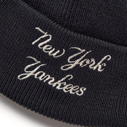 MLB hats for men and women couples knitted hats warm thickened woolen hats versatile in autumn and winter 3ABNV0556-50BKS-F