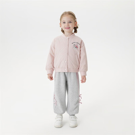 MARC&JANIE Mark Jane boys and girls cute bunny baseball uniform baby loose jacket 2025 autumn new product 551650