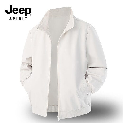JEEP SPIRIT Jacket Men's Casual Fall Casual Sports Stand Collar Jacket Light Business Men's 2501 Army Green L