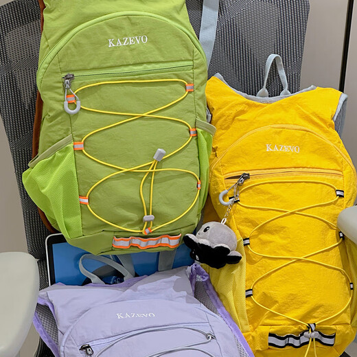 Xingxi Mountaineering Bag Travel Bag Large Capacity Men's and Women's Outdoor Fitness Hiking Backpack Backpack Women's Travel Lightweight Yellow (Single Bag)