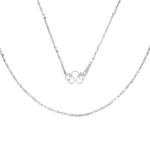 CHINA GOLD platinum hemp rope necklace, simple and versatile, birthday gift for boyfriend 2025, about 5.13g