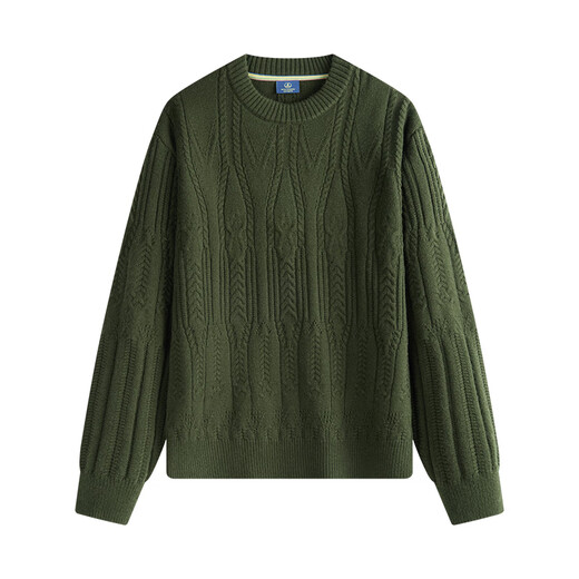 
Navigare Italian sailboat crimp cardigan ladies 2025 autumn and winter new knitted base shirt casual sweater vitality green S