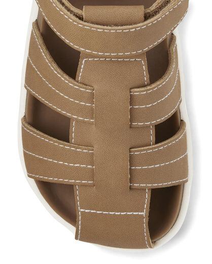 GYMBORee Boys and Toddlers Fisherman Sandals Slippers Tan 11 Little Kid