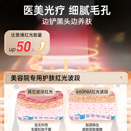 RASW German blackhead shovel ultrasonic blackhead remover electric blackhead suction tool pore cleaning import and export acne removal tool beauty instrument birthday gift anniversary gift for girls top model LED red and blue light skin care + delicate pores + ion export