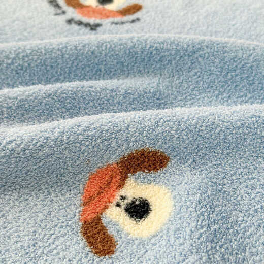 Tangyi double-sided velvet dormitory milk velvet sheet single piece winter thickened student single coral velvet quilt children's blanket Playful dog double-sided thickened milk velvet three-piece set-150x200cm sheet + pillowcase pair