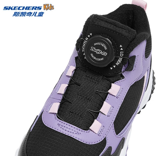 Skechers Skechers girls autumn and winter plus velvet winter boots versatile and comfortable snow boots 319254L