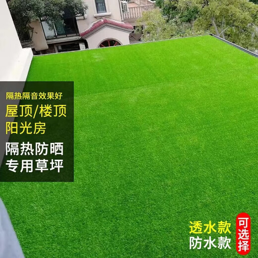 LZJGRASS balcony sun protection and heat insulation simulated lawn glass courtyard terrace sun room carpet turf lawn fake 2cm spring grass green bottom encryption 0.5*2 meters long
